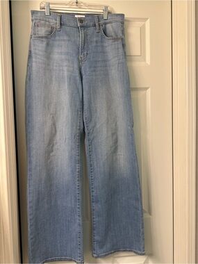Hudson Jeans Light Blue Wide Leg Flare Jeans 30inch length